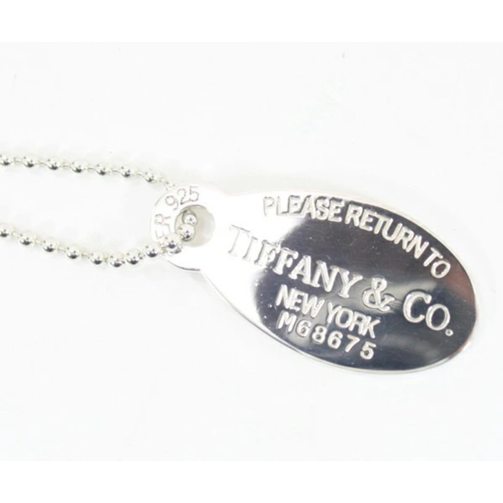 TIFFANY Co to Oval Necklace Long Ball Chain